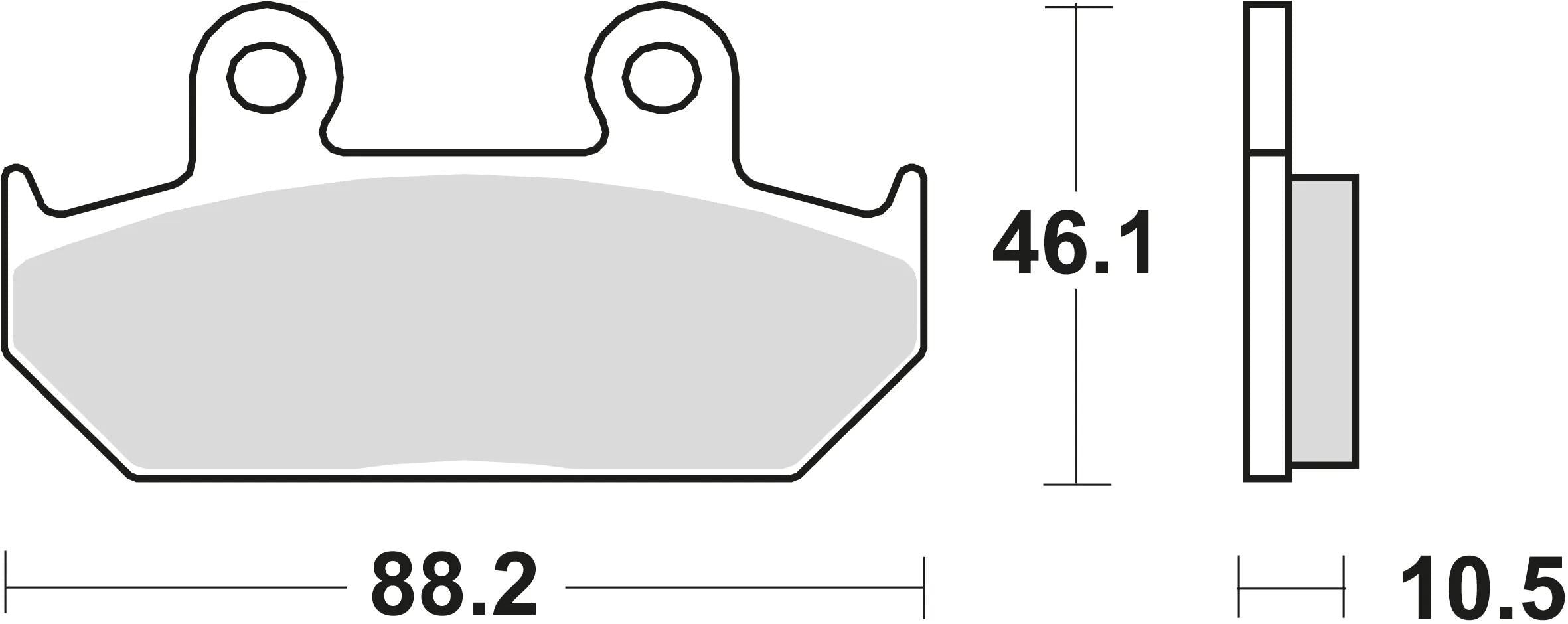 Trw bremsbelag mcb 624 brake pads organ. mcb 624