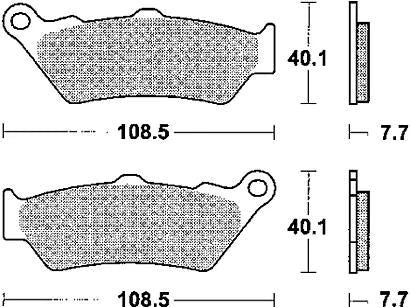 Trw bremsbelag mcb 671 brake pads sinter mcb 671 sv