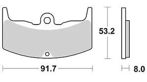 Trw bremsbelag mcb 526 brake pads organ. mcb 526