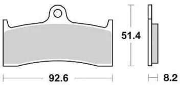 Trw bremsbelag mcb 660 brake pads sinter mcb 660 sv