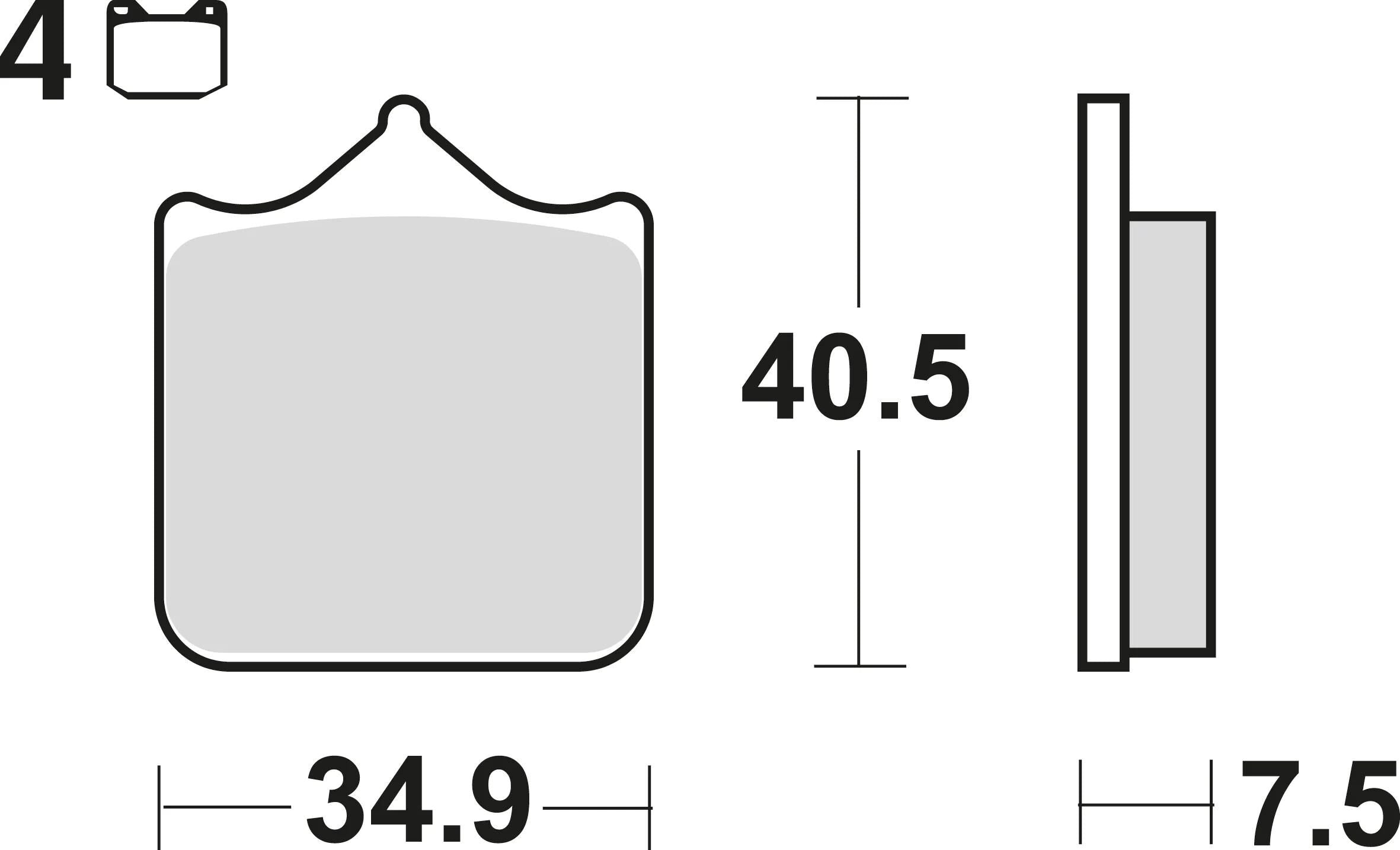 Trw bremsbelag mcb 721 brake pads carbon mcb 721 crq