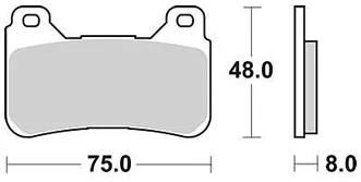 Trw bremsbelag mcb 755 brake pads carbon mcb 755 crq
