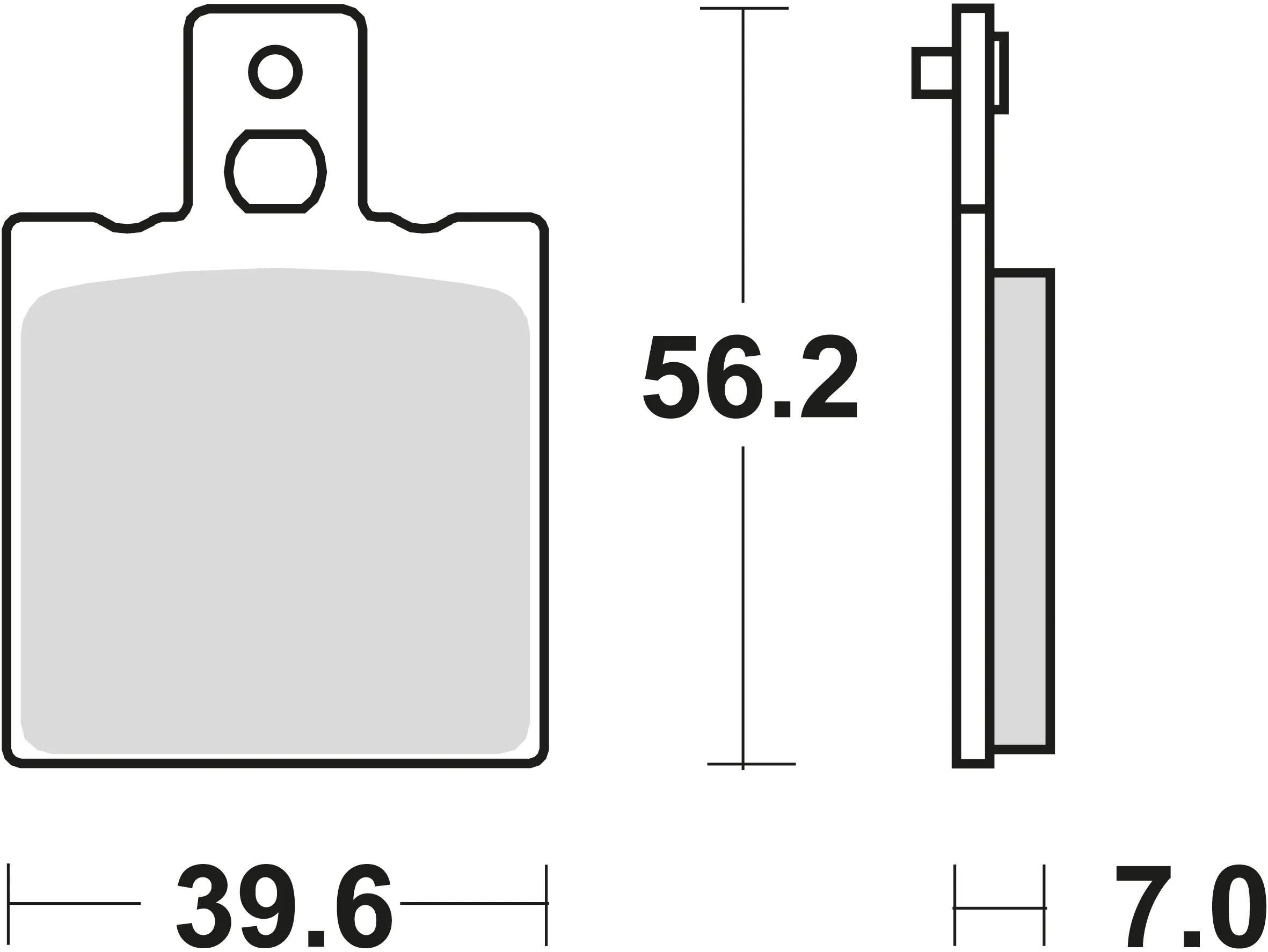 Trw bremsbelag mcb 75 brake pads organ. mcb 75 rq