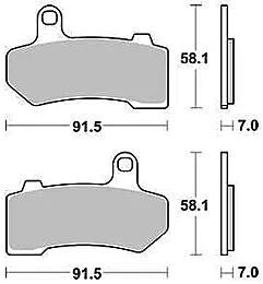 Trw bremsbelag mcb 781 brake pads sinter mcb 781 sv