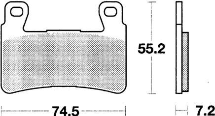 Trw bremsbelag mcb 703 brake pads sinter mcb 703 trq