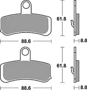 Trw bremsbelag mcb 813 brake pads sinter mcb 813 sv