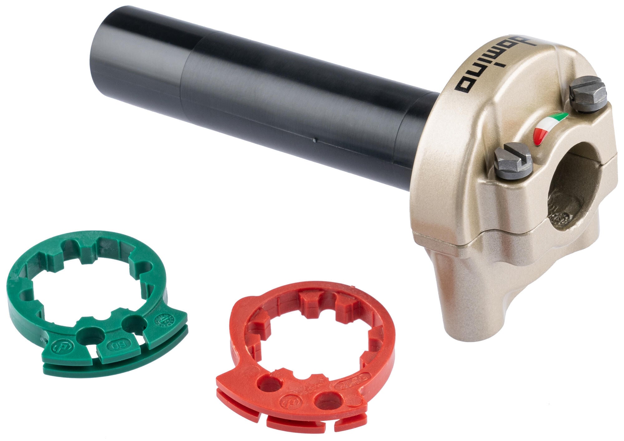 Domino gasdraaigreep armatuur xm2 . throttle grips alu go 2-train xm2