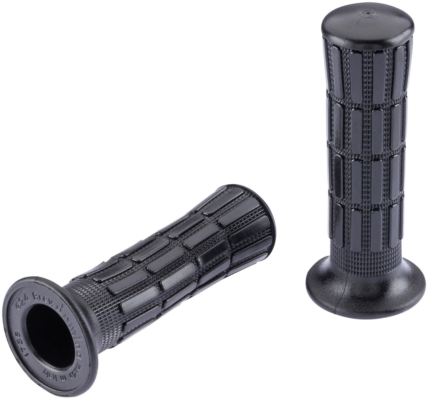 Domino rubber handvat yamaha style . rubber grip 1496 bw 112mm closed