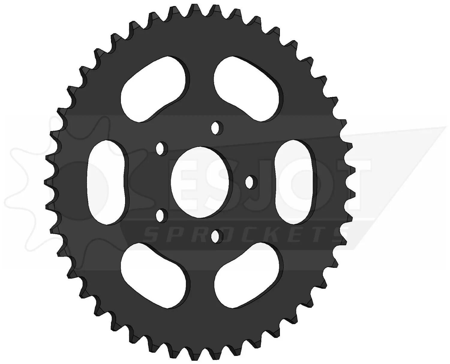 Esjot kettenrad 0852 chain wheel 415 45z steel black