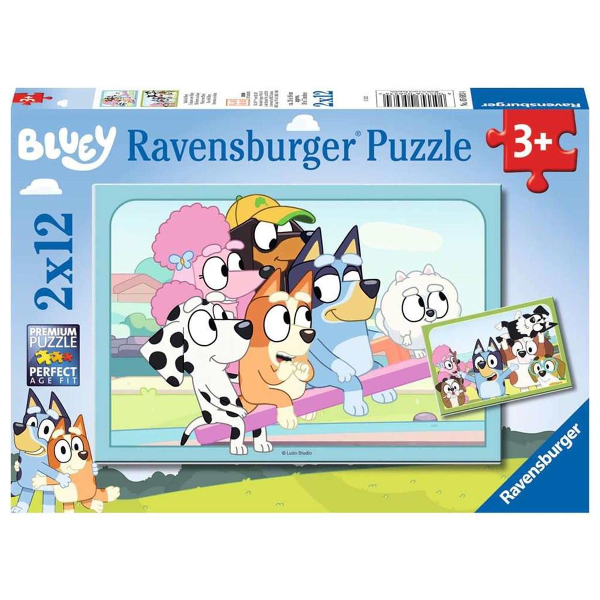 Ravensburger - Bluey Legpuzzel 2x12 stuks