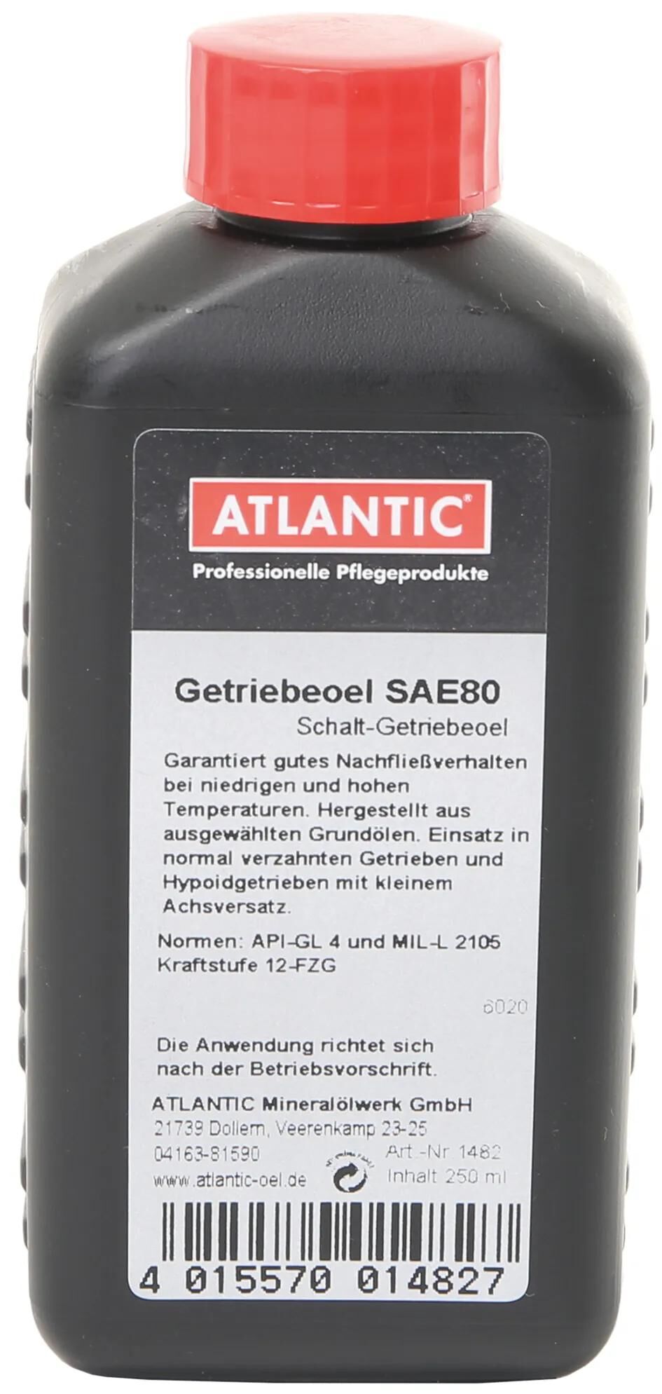 Atlantic getriebeöl sae 80 gear oil sae 80 250 ml