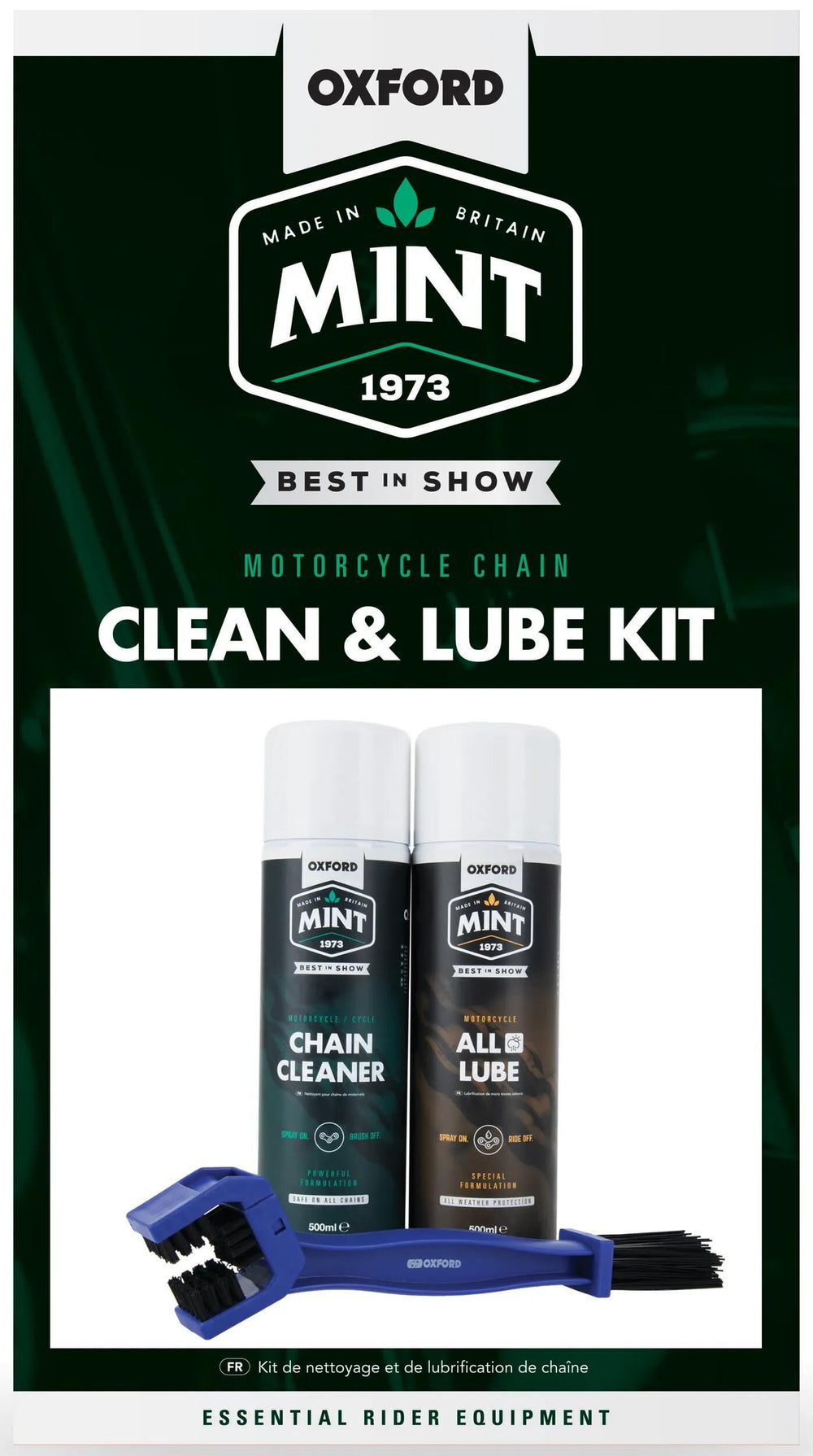 Mint kettenpflege-set oxford motorcycle chain lube kit chain care set oxford