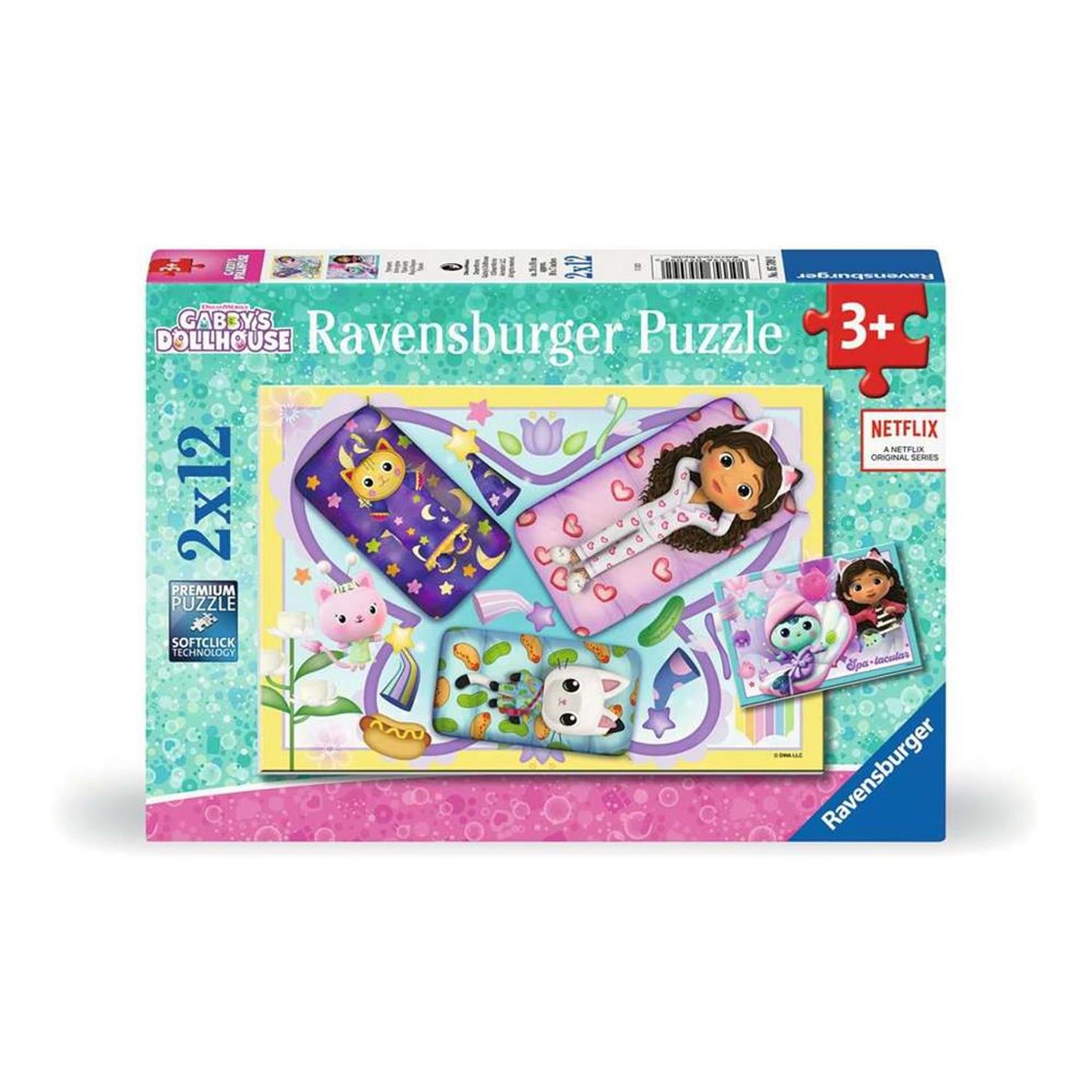Ravensburger gabby's poppenhuis legpuzzel, 2x12st.