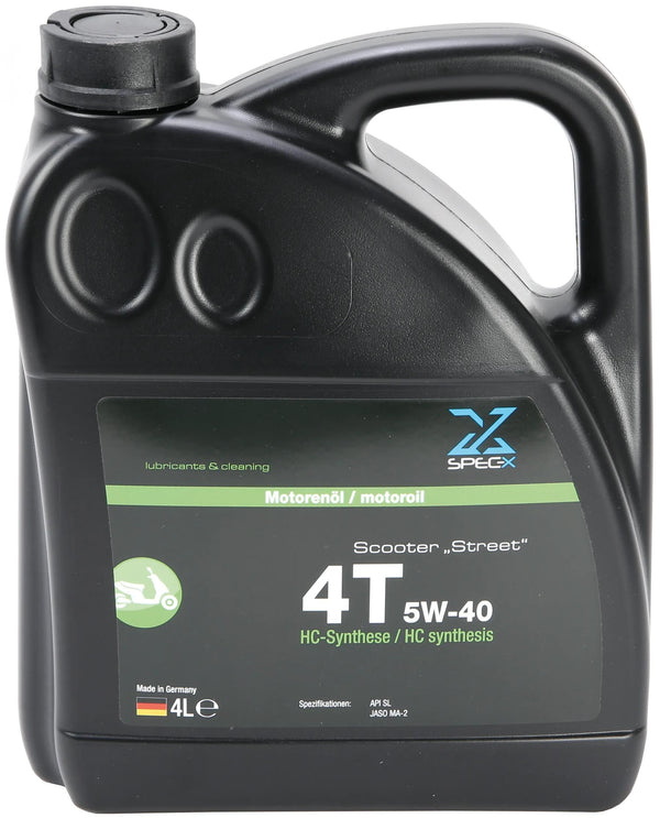 Spec-x motorolie scooter 4t street motor oil 4t 5w-40 4l scooter
