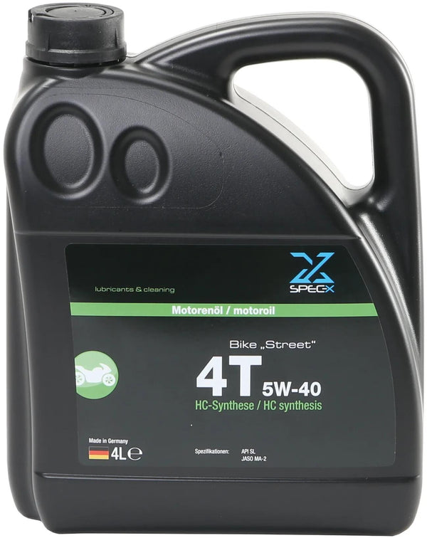 Spec-x motorolie bike 4t street motor oil 4t 5w-40 stree 4l bike