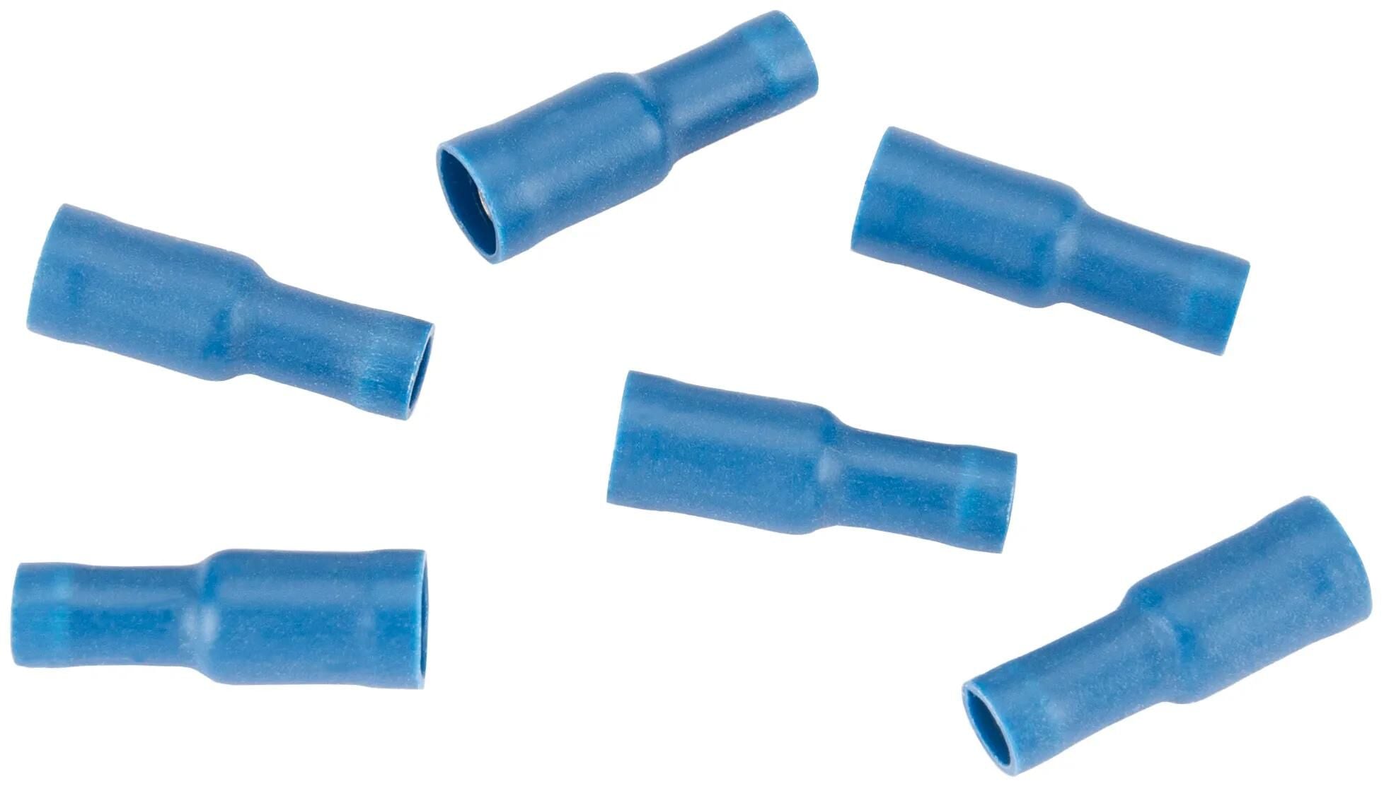 Spahn rundsteckhülse round socket insulated blue 100pcs.