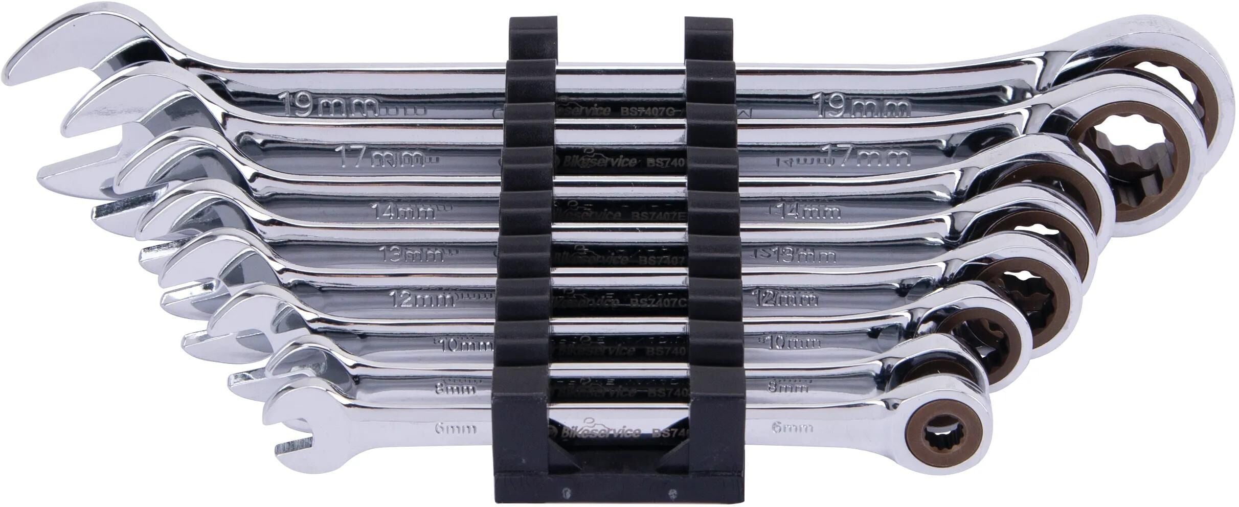 Bikeservice ratschenschlüsselsatz ringrtschmaulschlstz bst 8pcs straight long