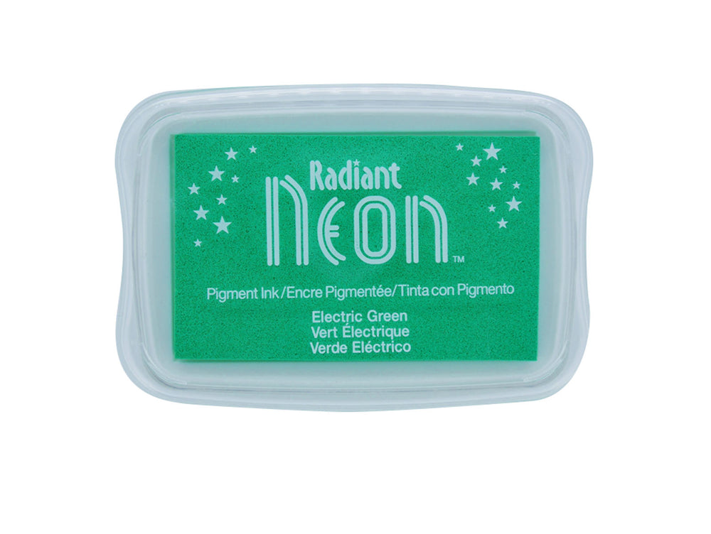 Tsukineko • radiant neon stempelkussen electric green