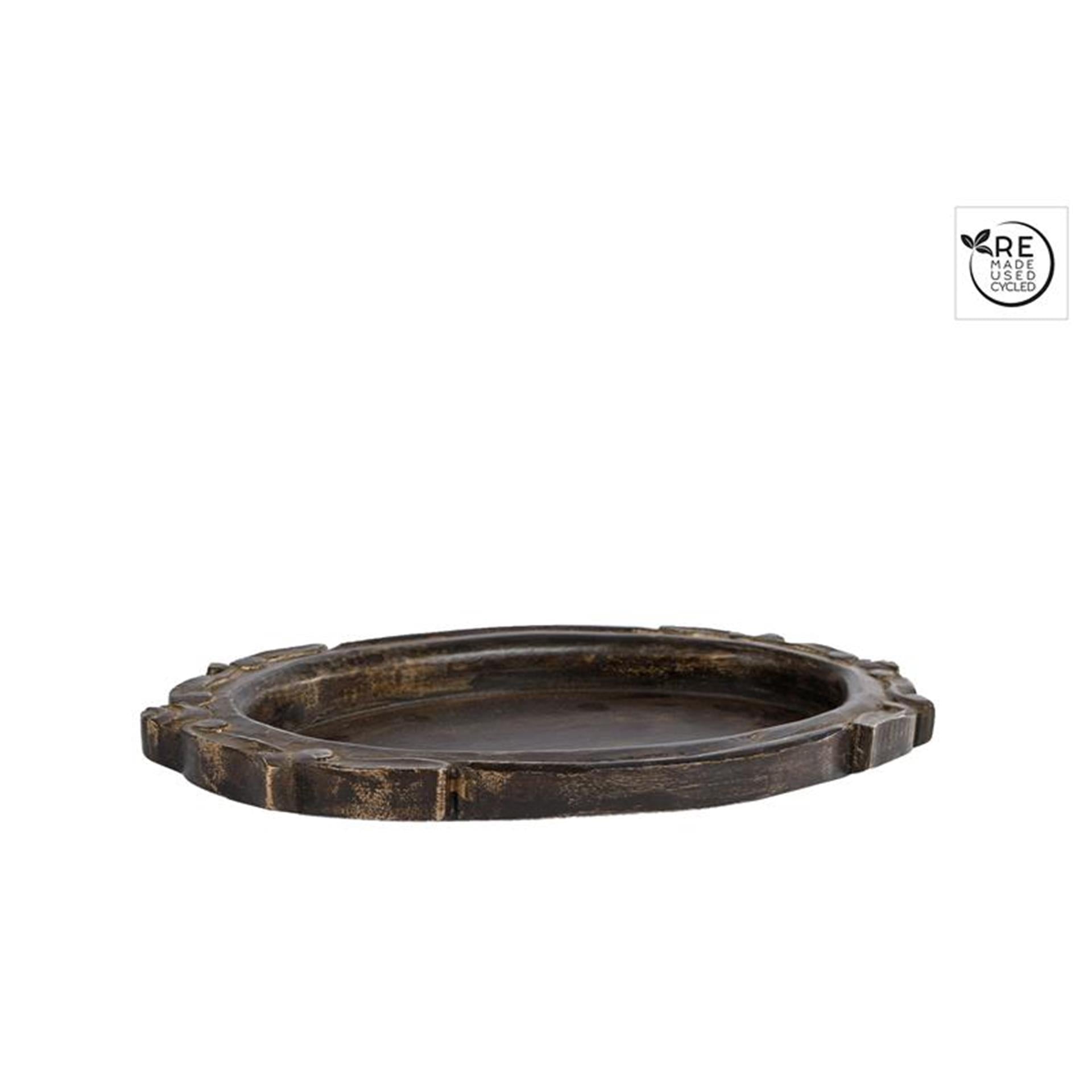 Cosydecor onderbord zwart hout 30x18cm