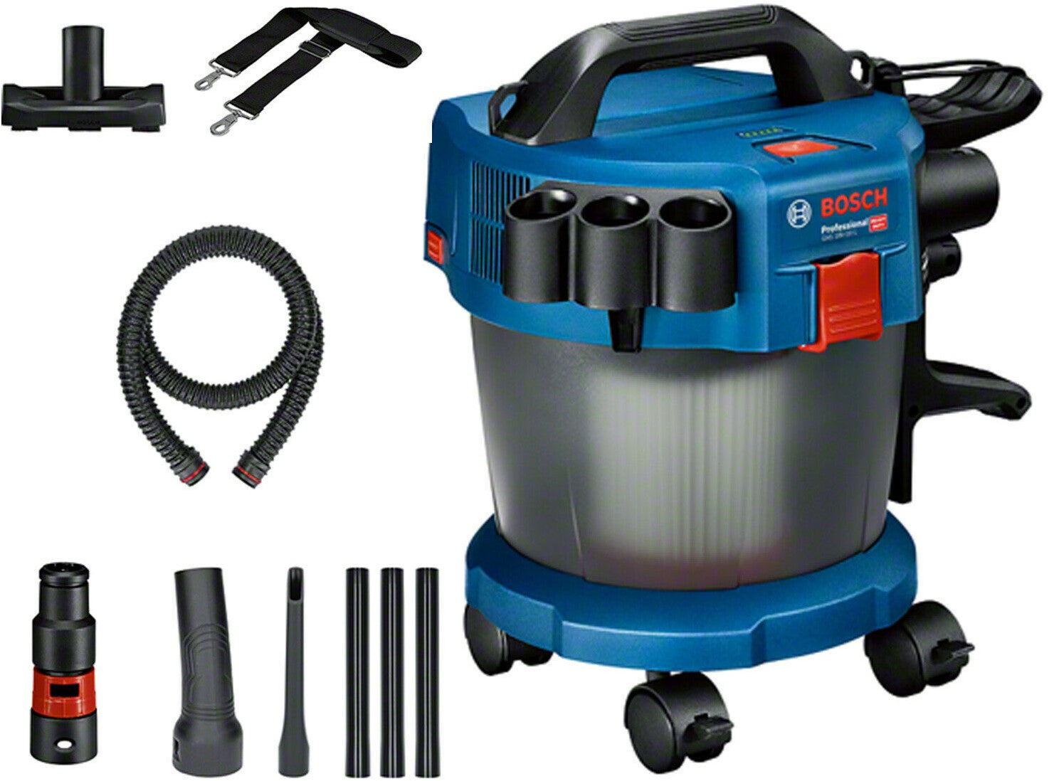 Bosch blauw gas 18v-10 l accustofzuiger 18v excl. accu's en lader + accessoireset - 06019c6302