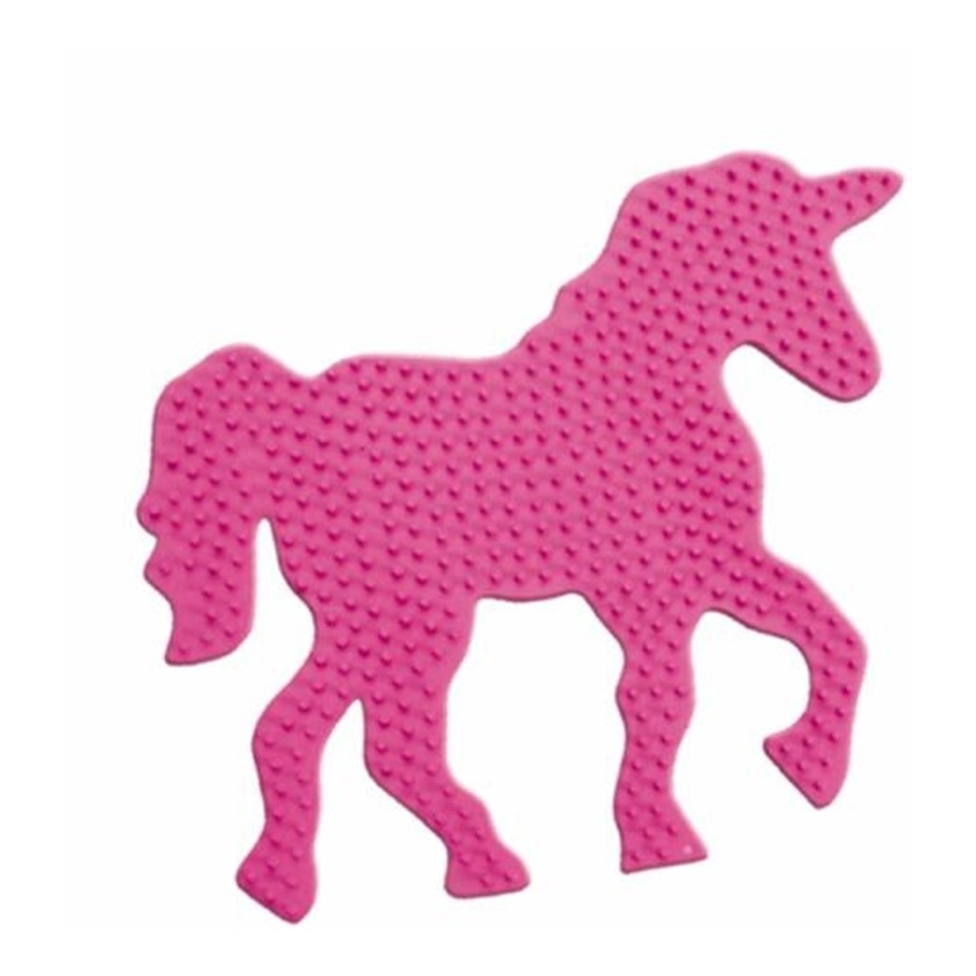 Ses strijkkralen bord fantasie paard