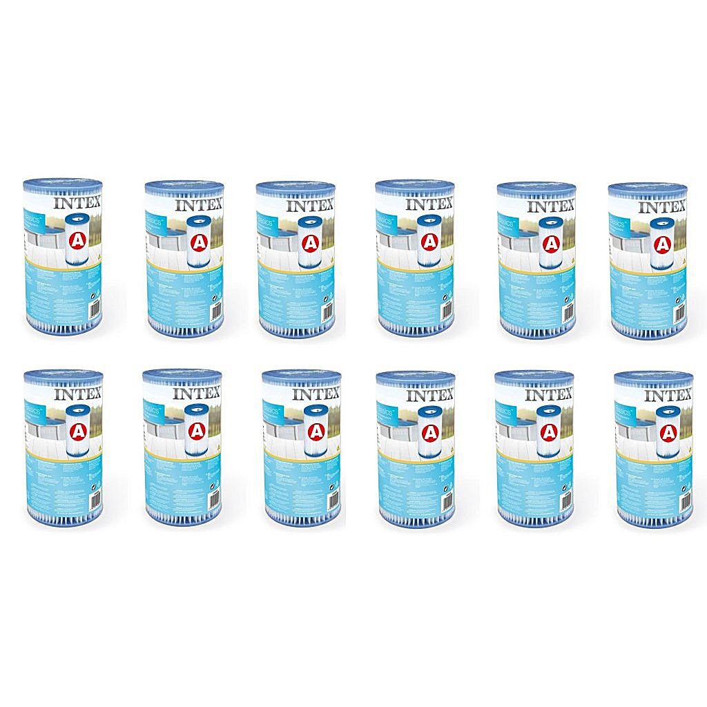 Intex 29000 filter cartridge type a 12 stuks voor zwembad 244 305 366 cm