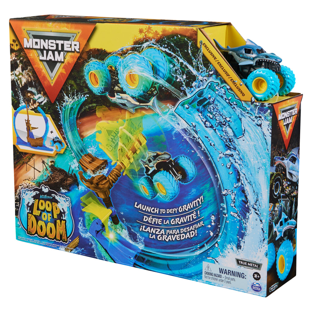 Monsterjam megalodon loop of doom stuntspeelset