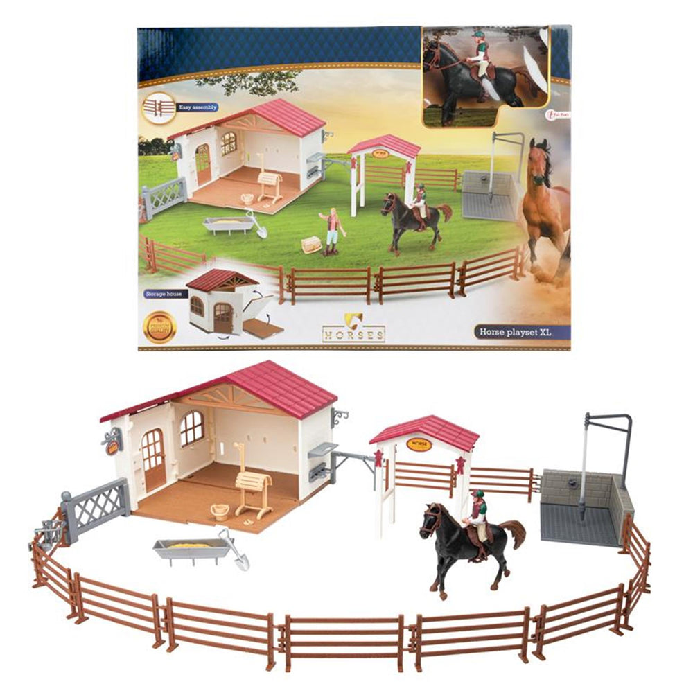 Toi-toys toi toys horses paardenspeelset xl met accessoires
