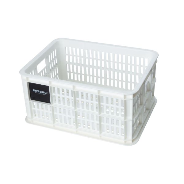 Basil fietskrat S - klein - 17,5 liter - wit