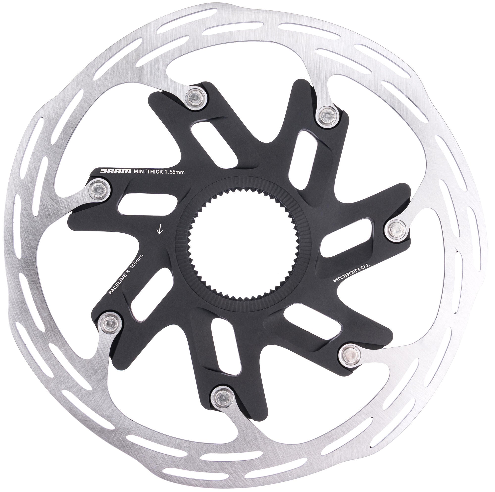 Sram remschijf paceline x rotor paceline x 160mm with lockring