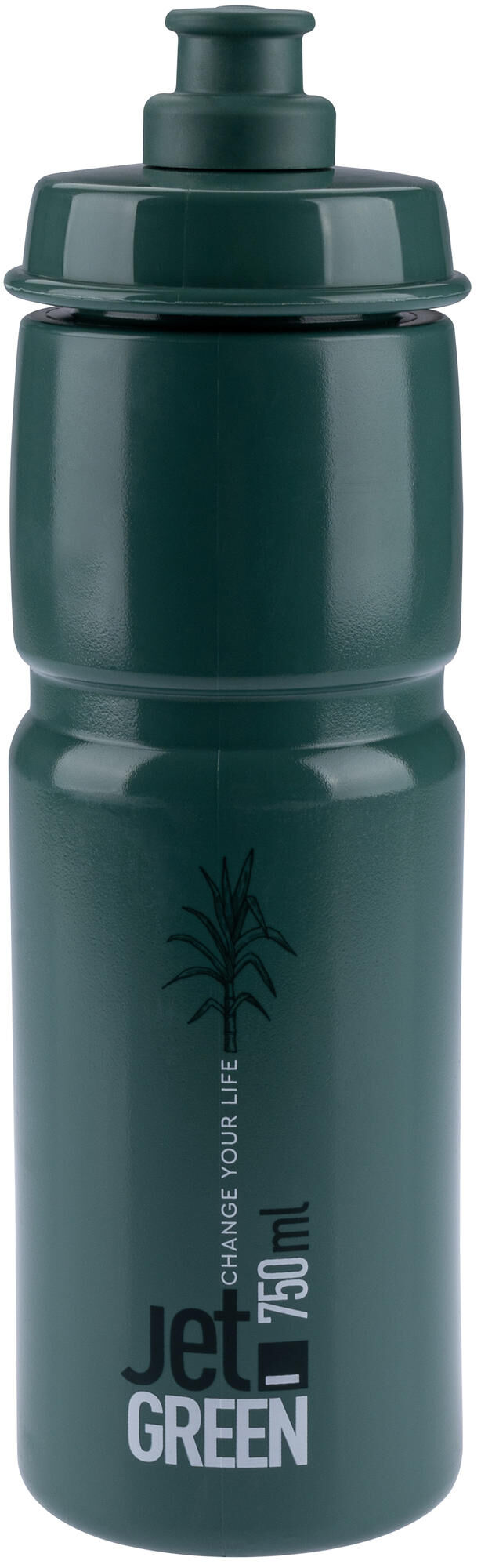 Elite bottle jet sugar cane dark green 750ml