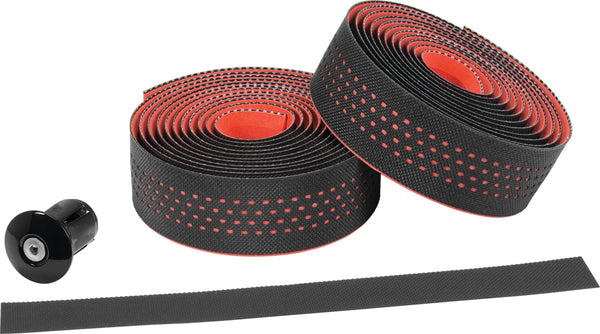Ergotec handlebar tape San Remo bar tape San Remo PU+Gel, black red