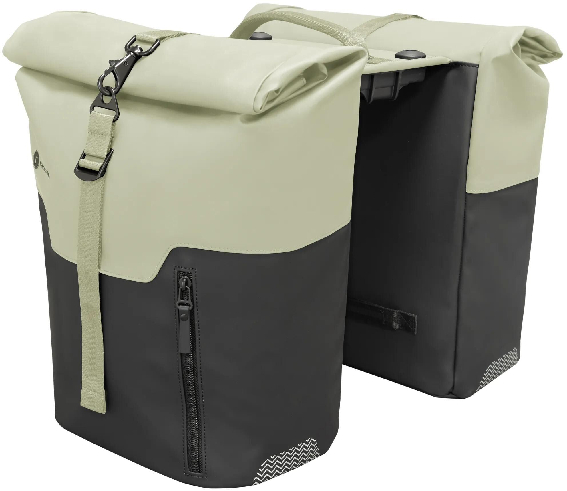 Racktime dubbele tas virgil 2.0 twin bags vir gil 2.0 black pistachio