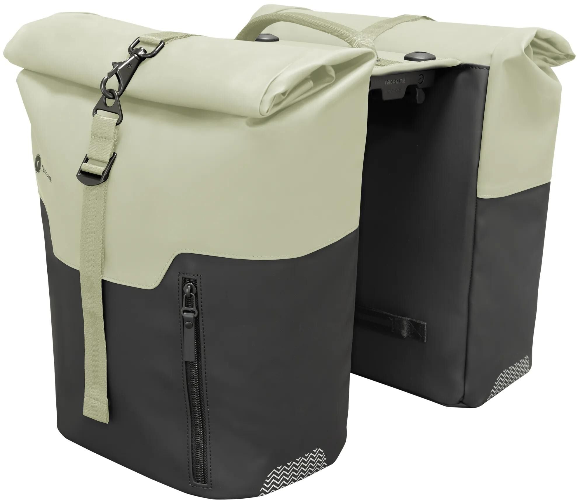 Racktime doppeltasche virgil twin bags vir gil black pistachio