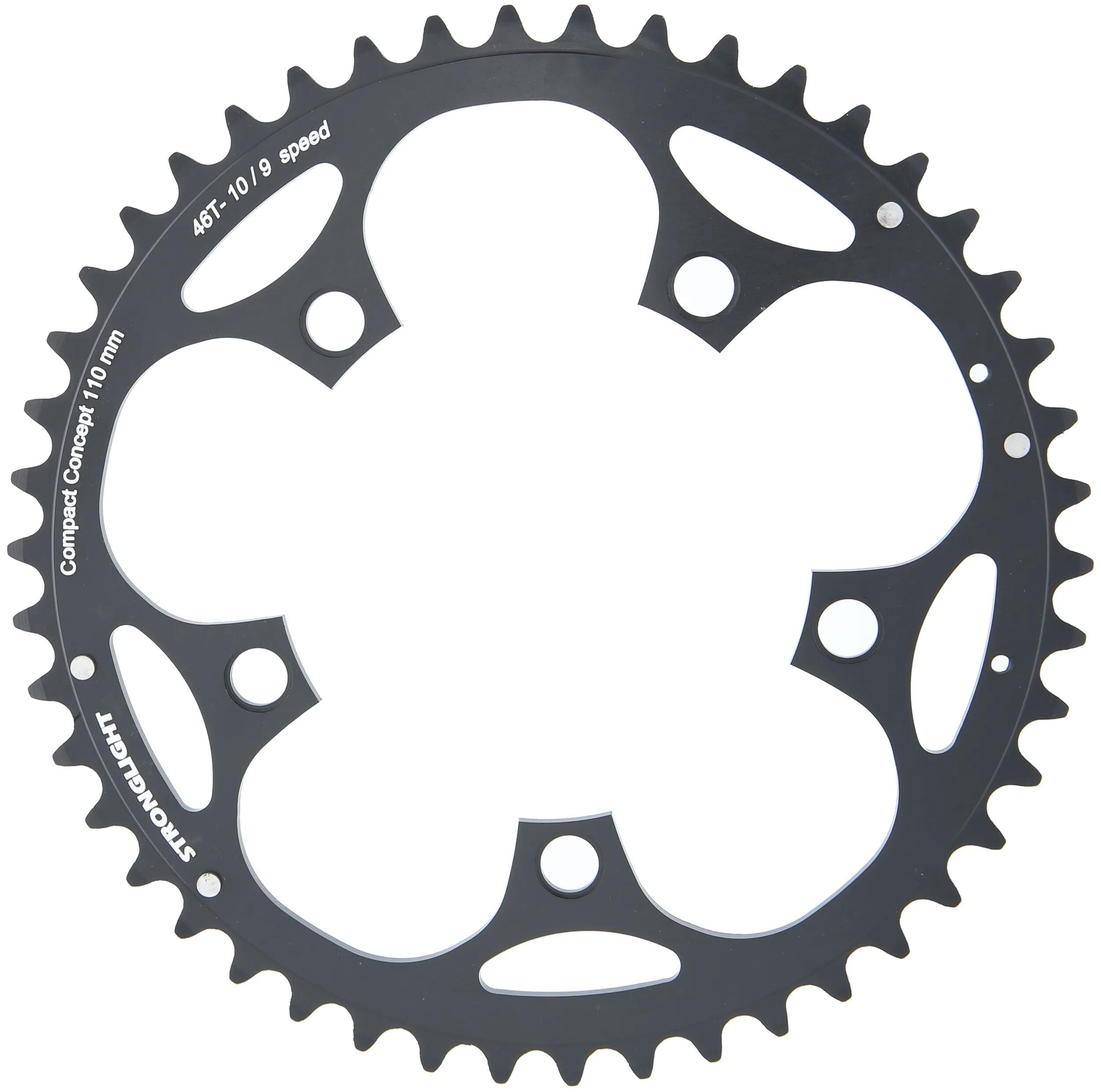 Stronglight kettenblatt chain ring strongl. cd110mm 46t b