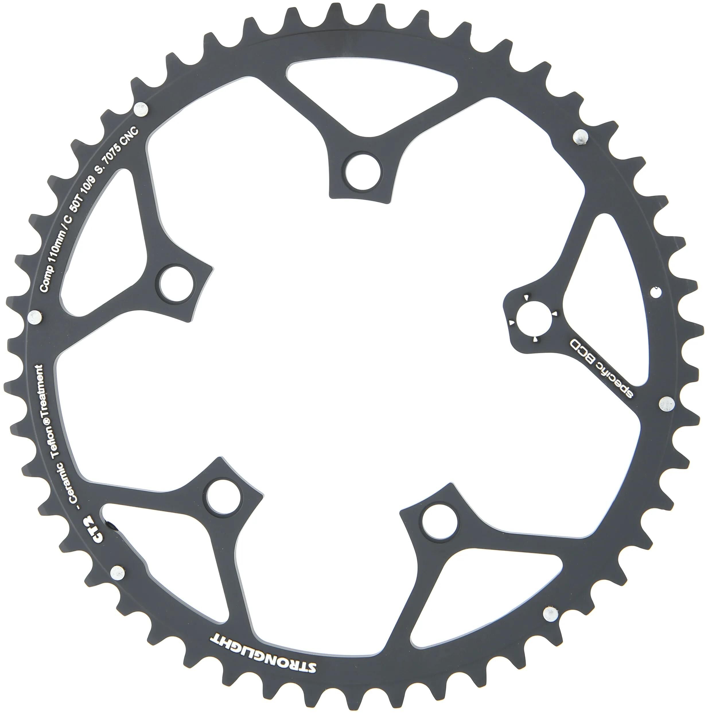 Stronglight kettenblatt ct2 chain ring strongl. ct2 110mm 48t f.campa10sp
