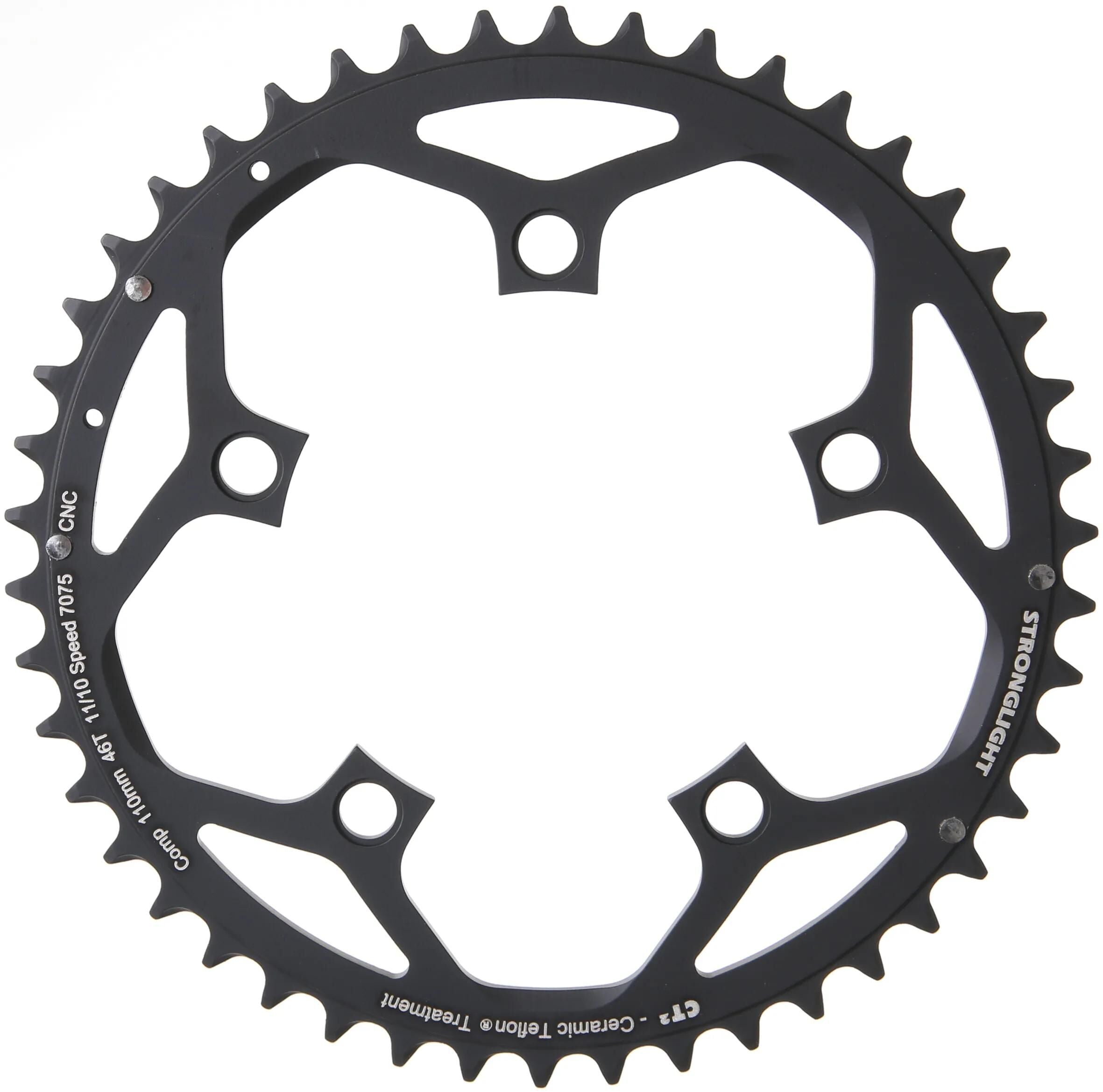Stronglight kettenblatt ct2 chain ring strongl.ct2 46t 110mm