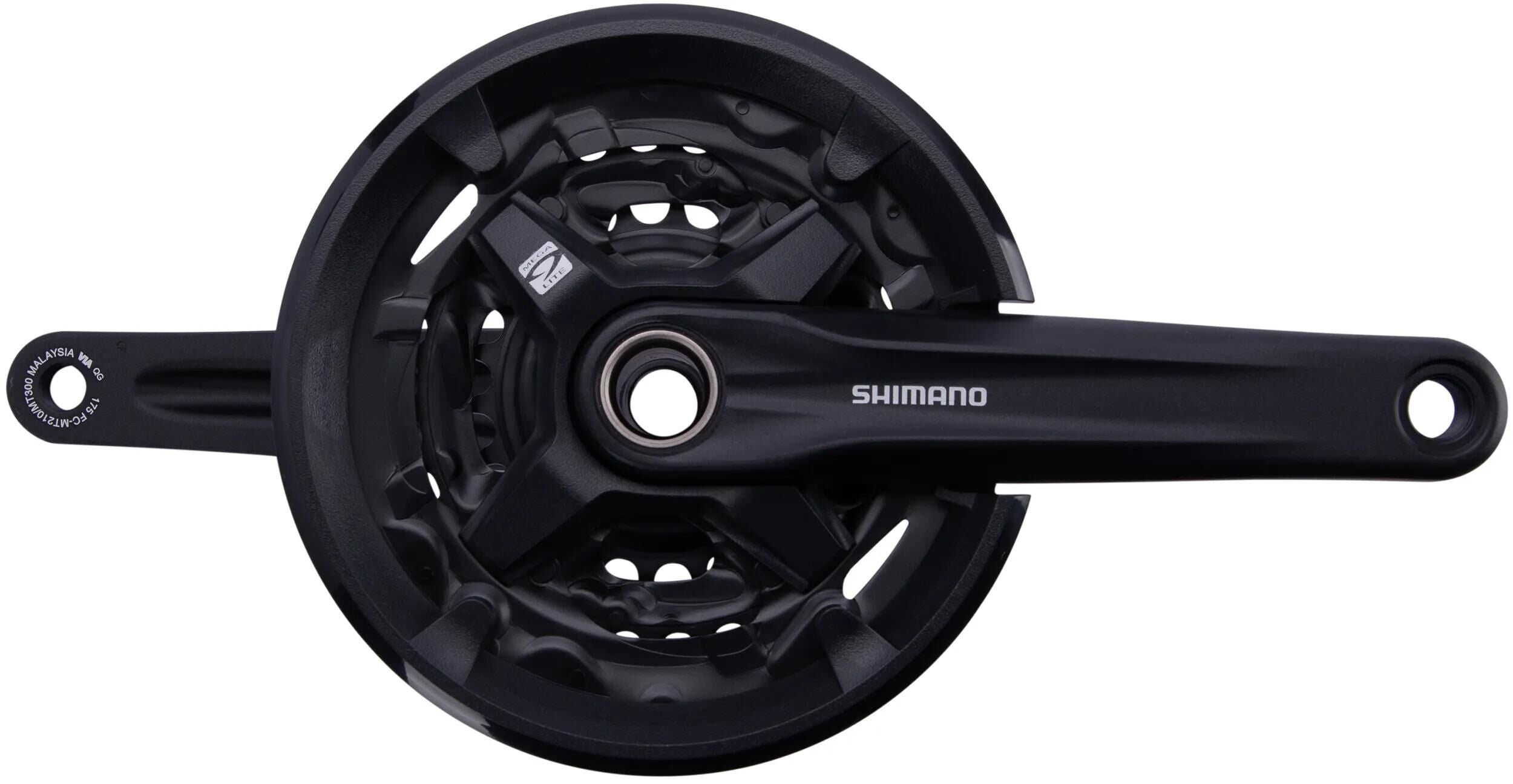 Pédalier 3 x 9 Vitesses Shimano VTT Trekking FC-MT210 175 40-30-22 Hollowtech 2 - Noir
