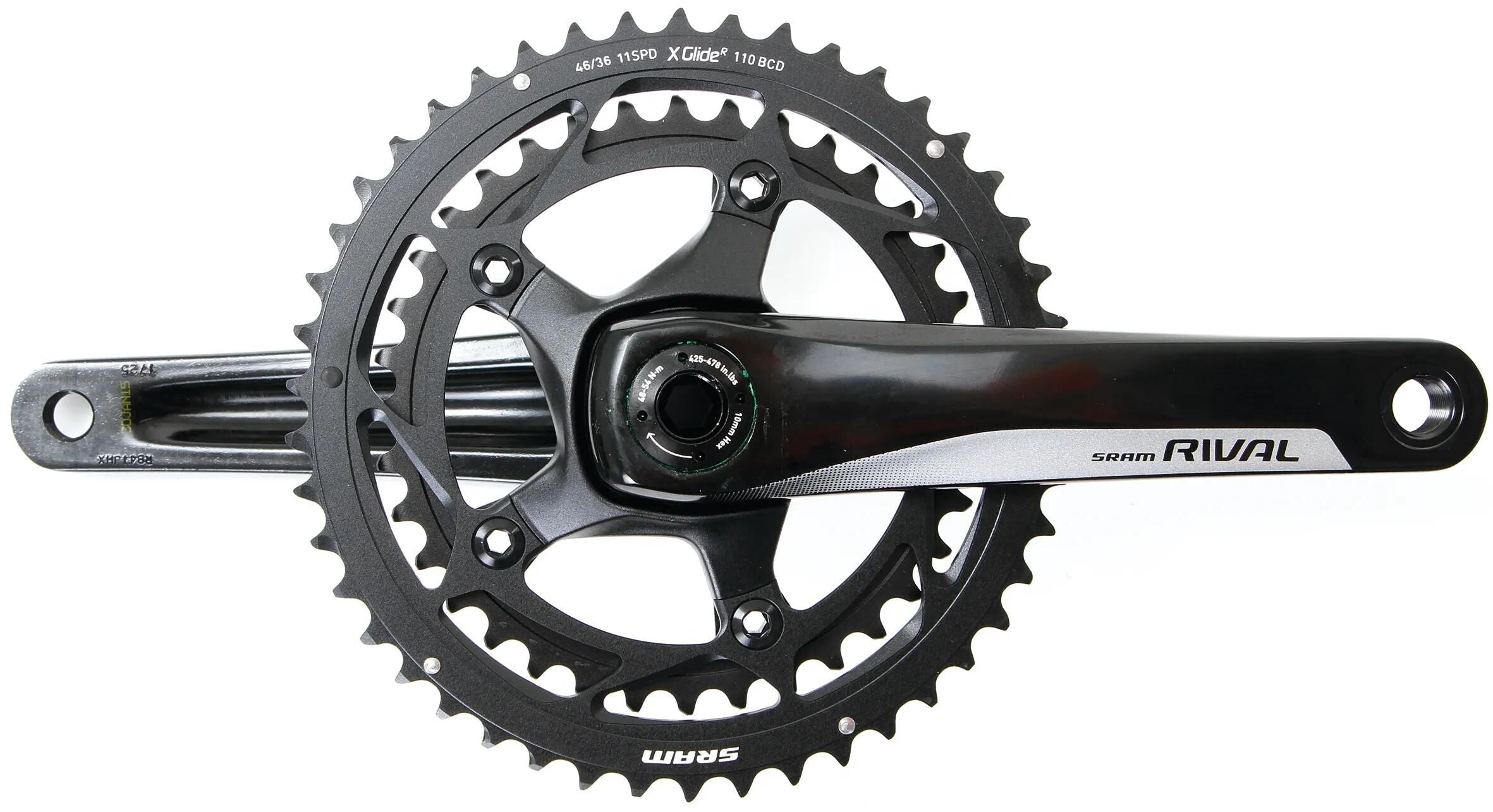 Sram kettenradgarnitur rival 22 crankset rival 22 bb30 52 36t 170mm