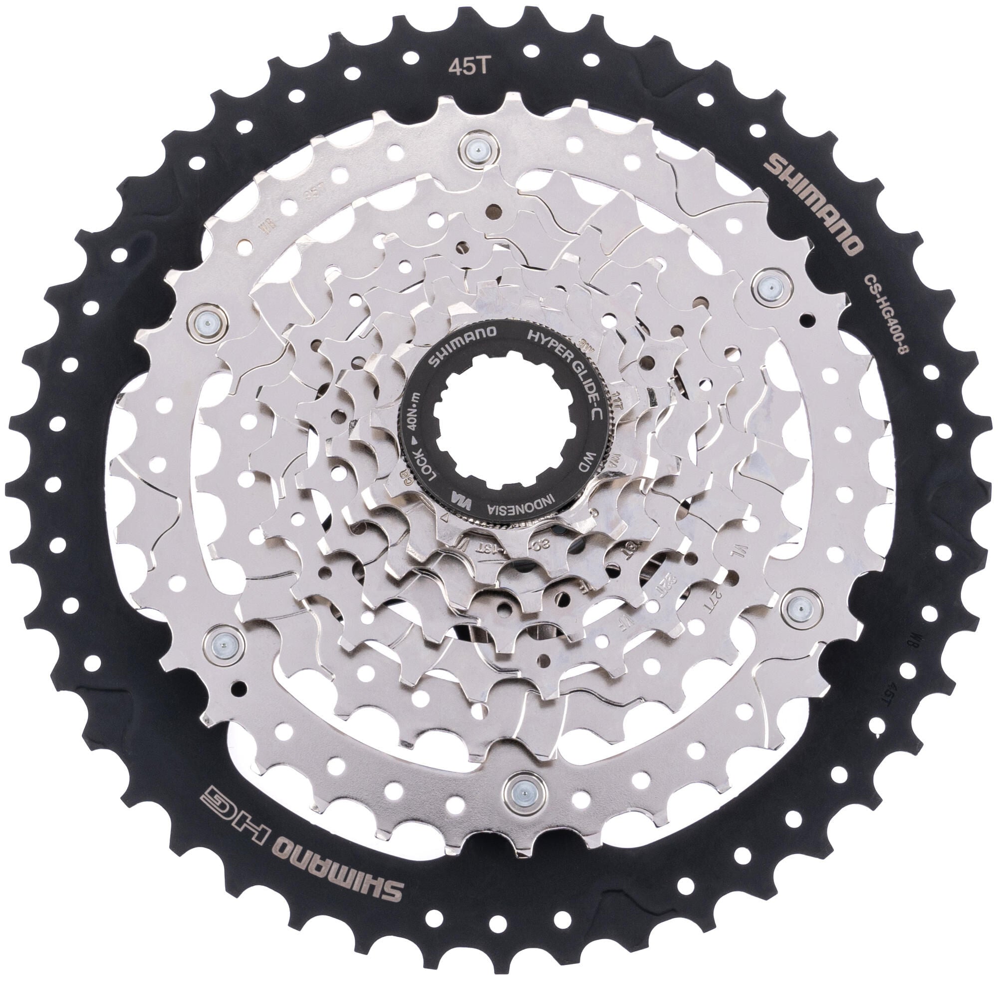 Shimano cassette cs-hg 400-8 shim.cassette hg400 8f 11-45z