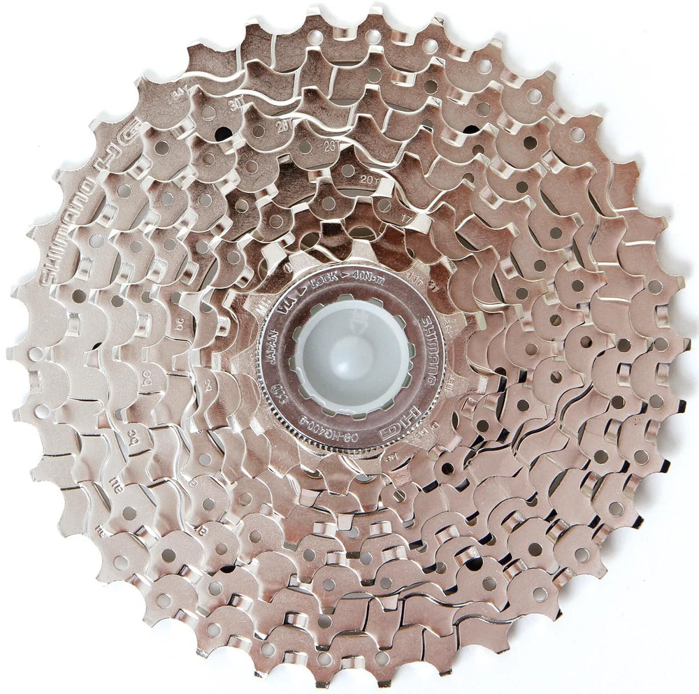 Shimano cassette cs-hg 400-9 shim.cassette hg400 9f 11-34z werk.a 10st