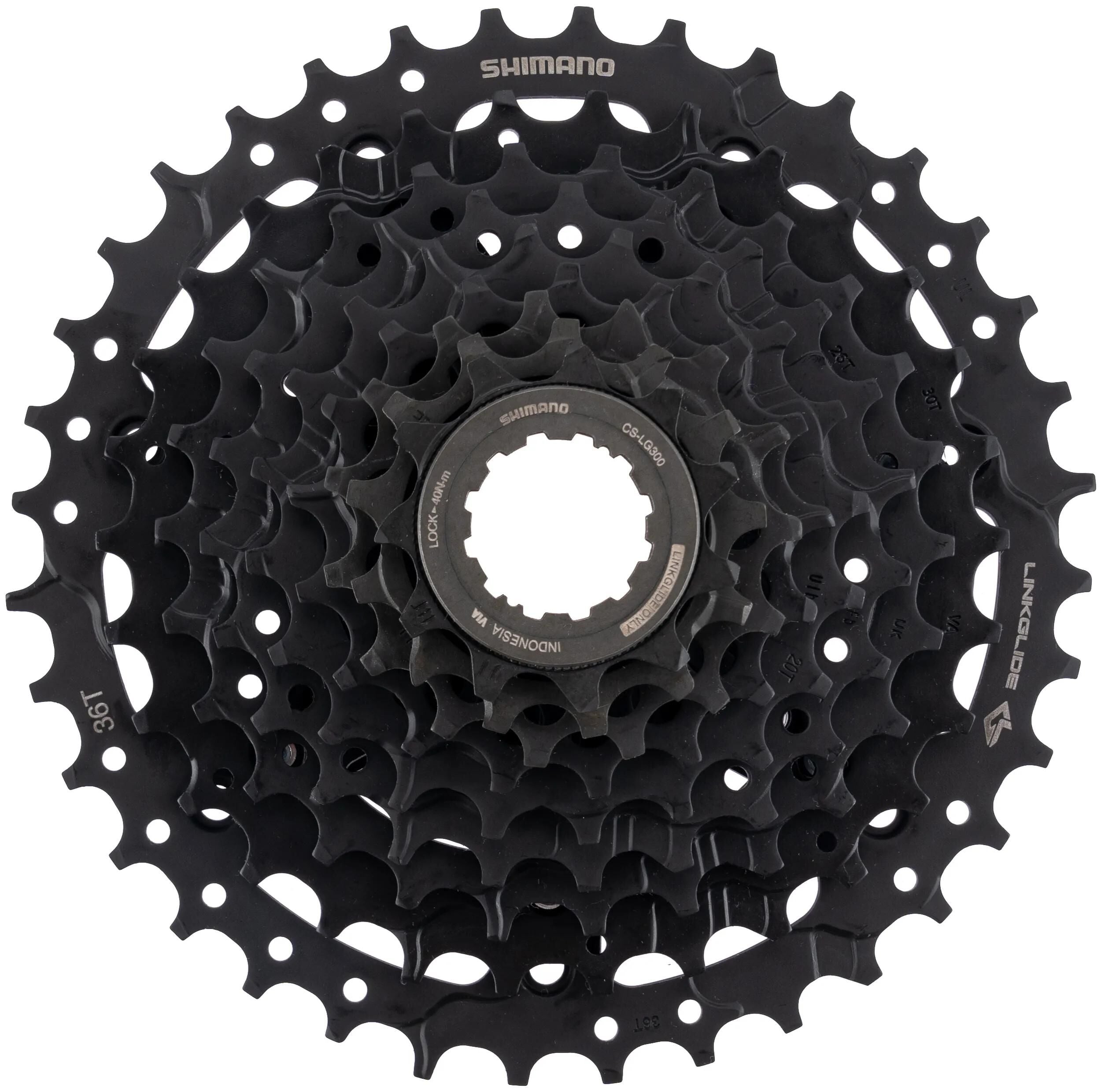 Shimano cassettekeuen 9v 11-41t cs-lg300 zwart