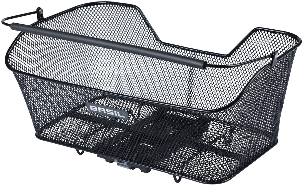 Basil fietsmand base xl achtermand mik 44 x 23 x 17 cm - zwart
