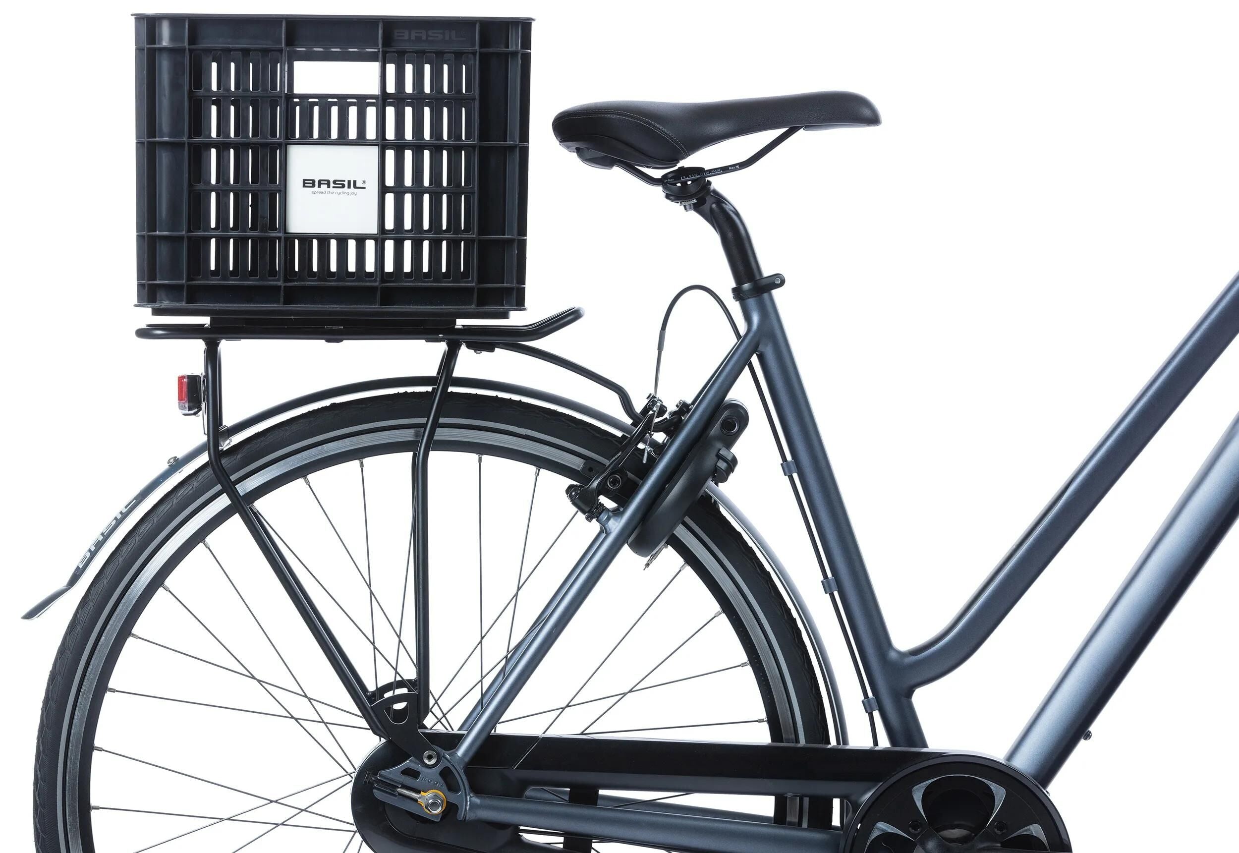 Basil gerecyclede fietskrat m 29,5 liter 33 x 44 x 27 cm - zwart