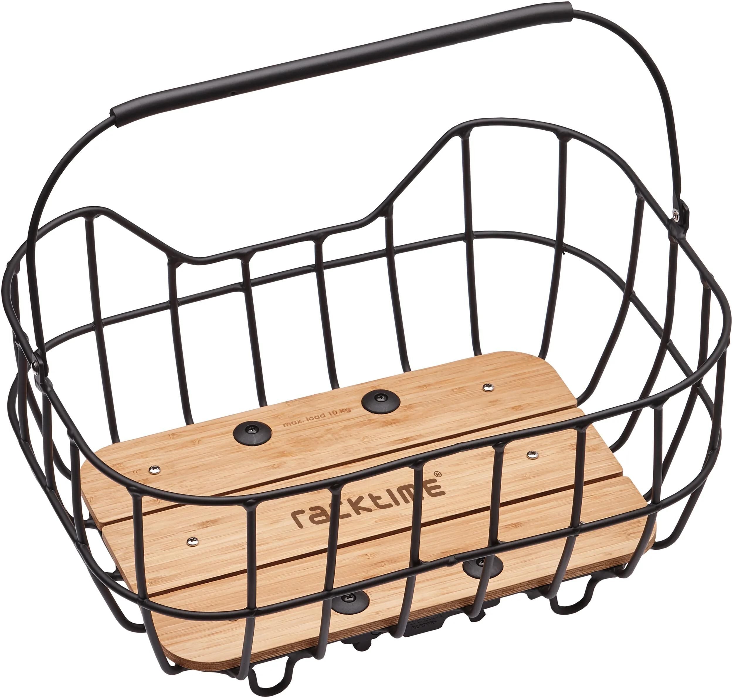 Racktime korb bask-it breeze rear basket bask-it breeze alu bamboo
