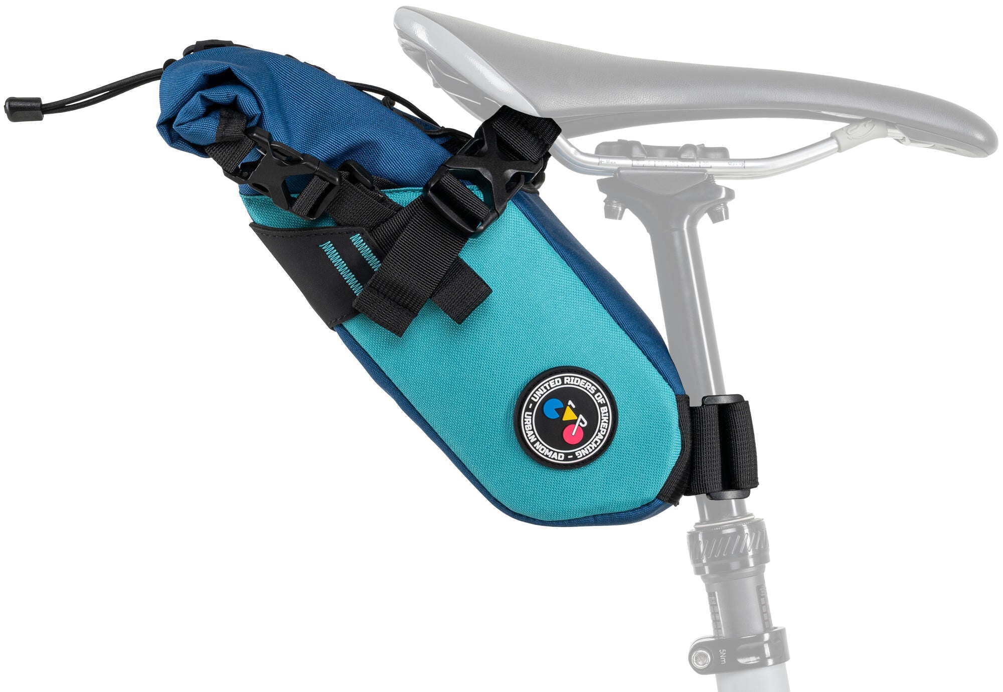 Contec zadeltas urban nomad rail 5.8 ct saddle bag urban nomad rail 5.8 turquoise