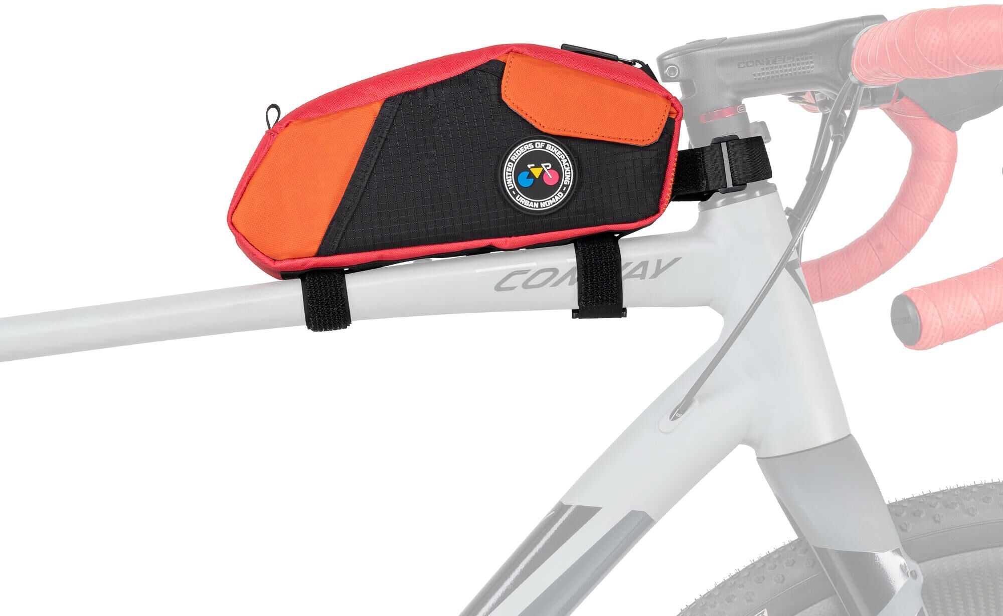 Contec frametas urban nomad bovenbuis 1,5 . ct top tube bag urban nomad top tube 1.5 orange