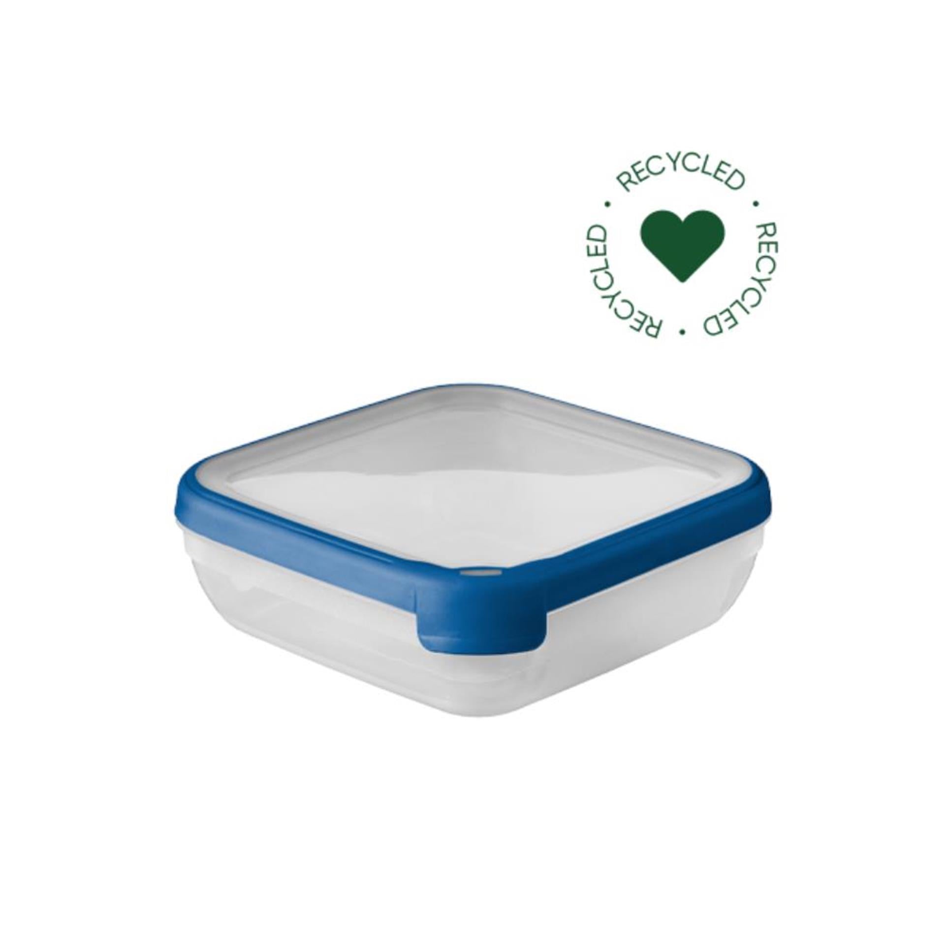 Curver grand chef vershoudbak vierkant 1,6l transparant donkerblauw