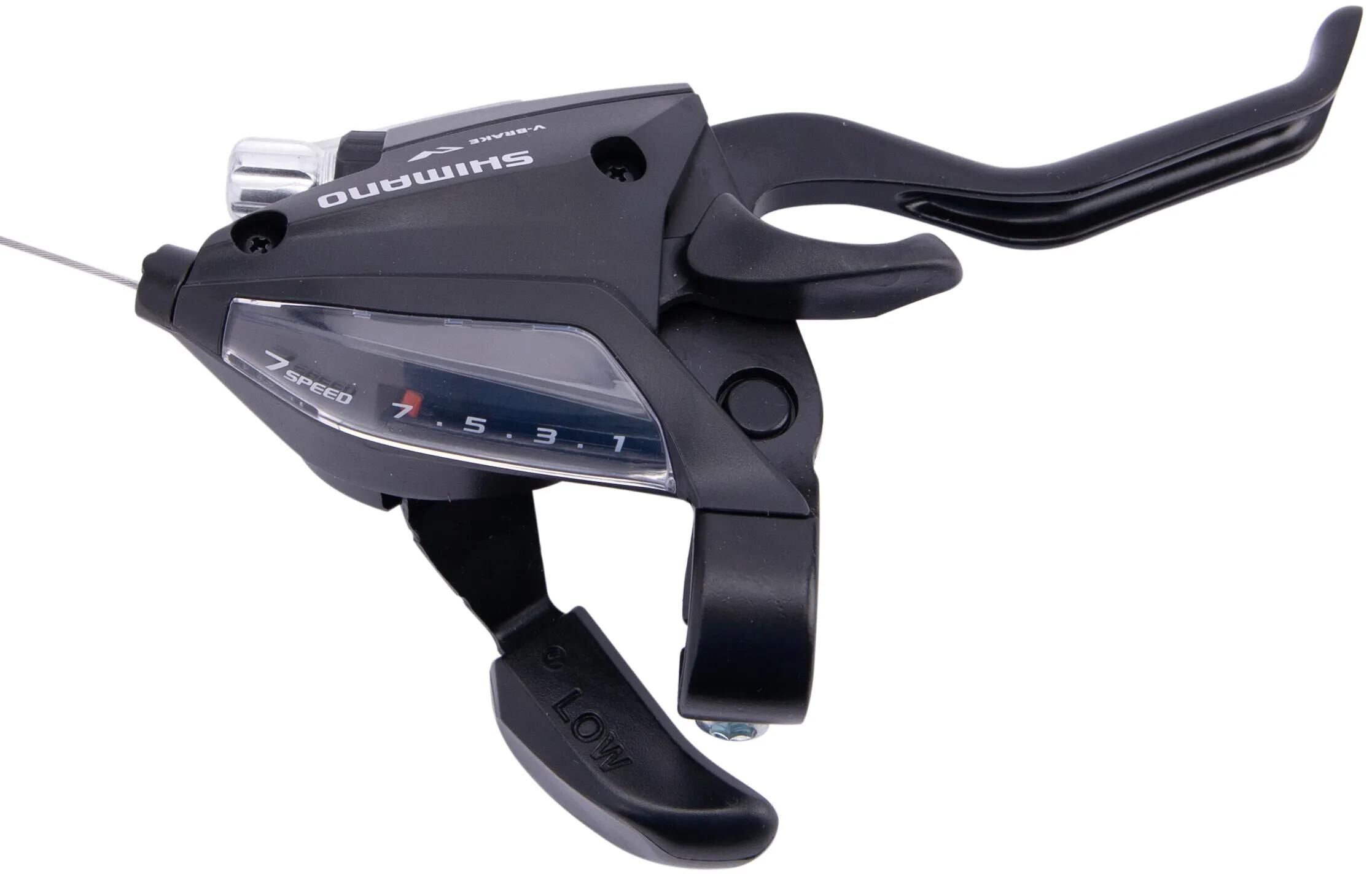 Shifter droit avec levier de frein 7 vitesses Shimano ST-EF500 - 2 doigts - noir