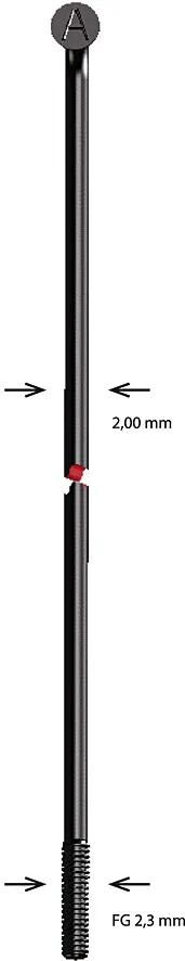 Alpina speiche spoke stainless steel 2x92mm